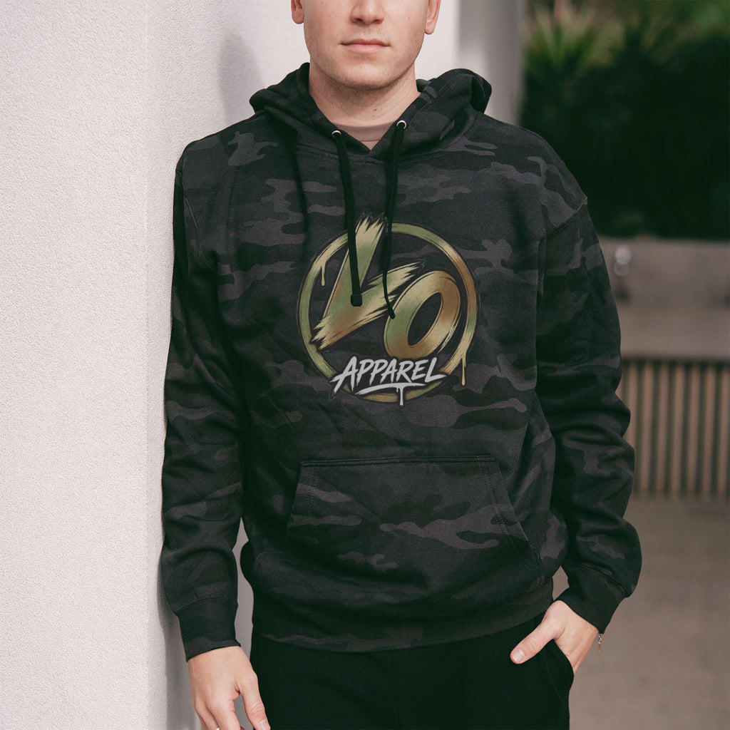 LO Logo Black Camo Hoodie