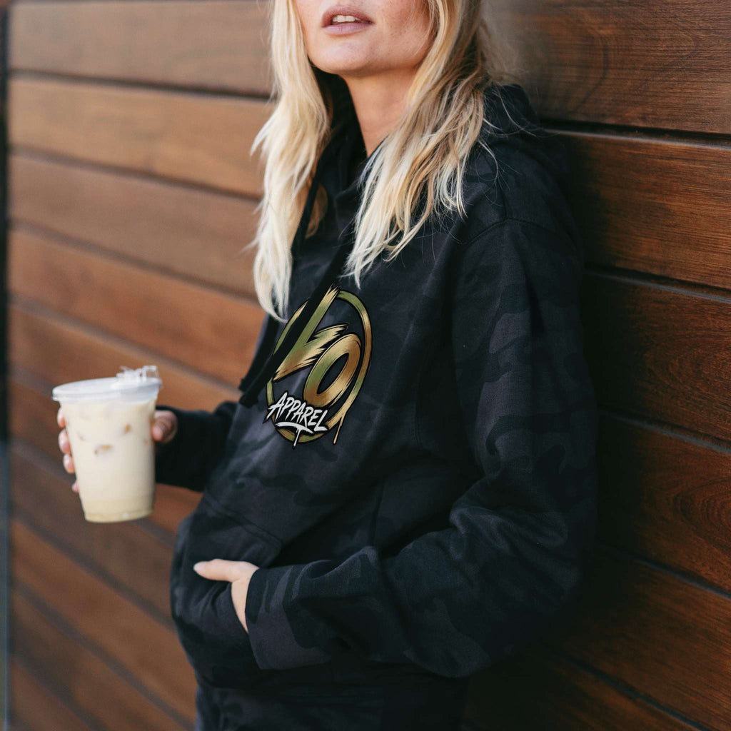LO Logo Black Camo Hoodie