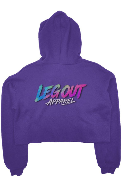 LO crop fleece hoodie
