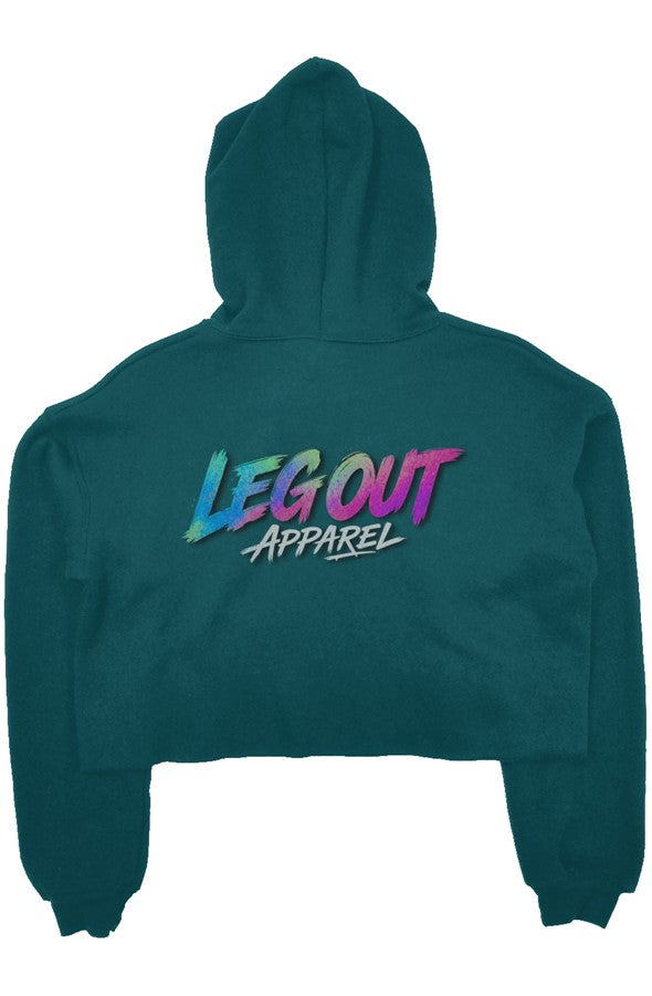 LO crop fleece hoodie