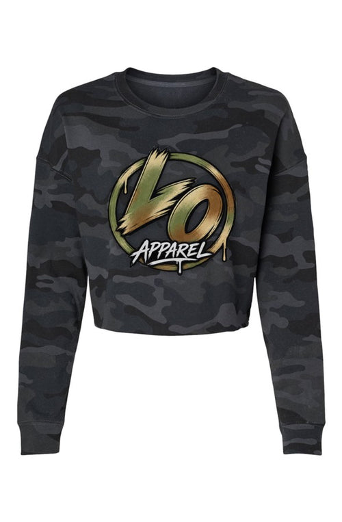 LO Camo Cropped Long Sleeve Tee
