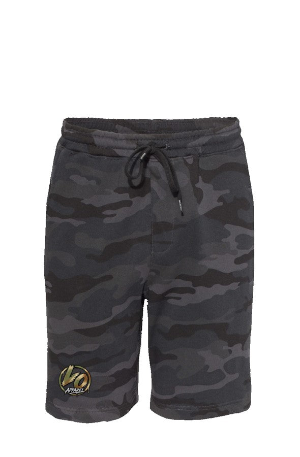 LO Men 39 s Black Camo Shorts