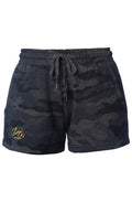 LO Women 39 s Black Camo Shorts