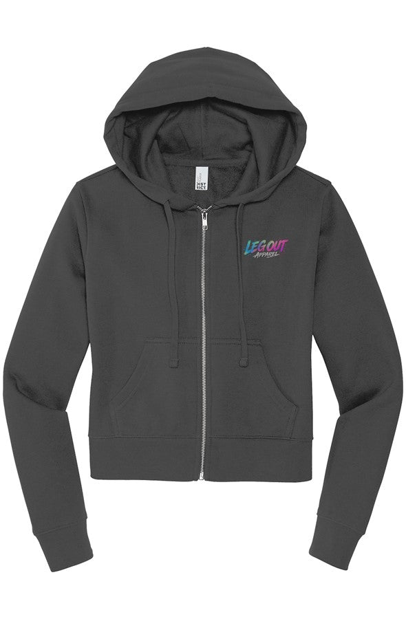 LO Womens Illustrated Zip Hoodie