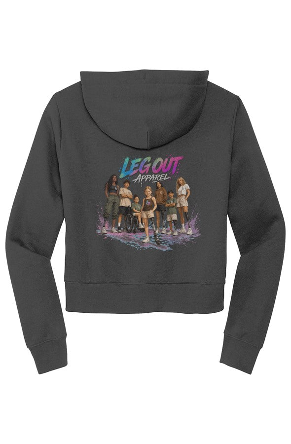 LO Womens Illustrated Zip Hoodie