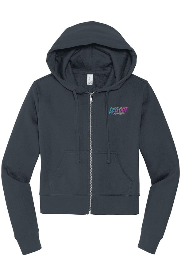 LO Womens Illustrated Zip Hoodie