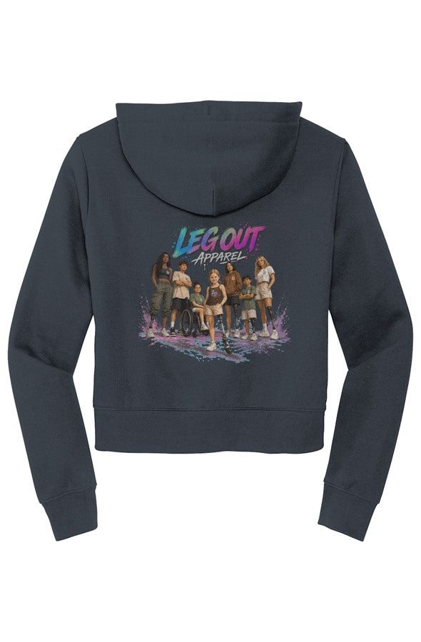 LO Womens Illustrated Zip Hoodie