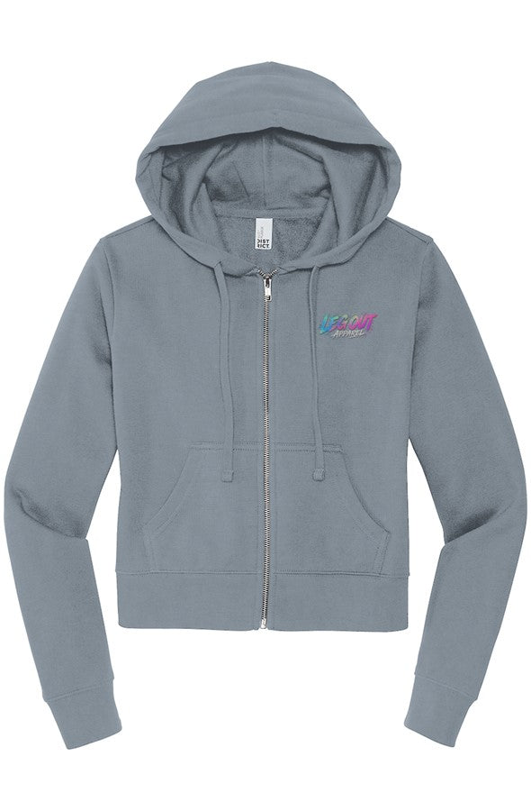 LO Womens Illustrated Zip Hoodie