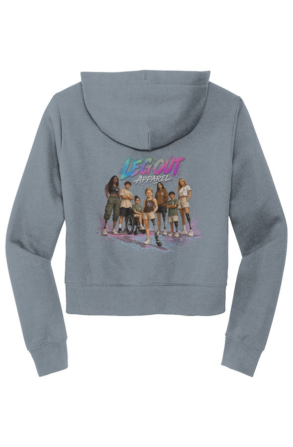 LO Womens Illustrated Zip Hoodie