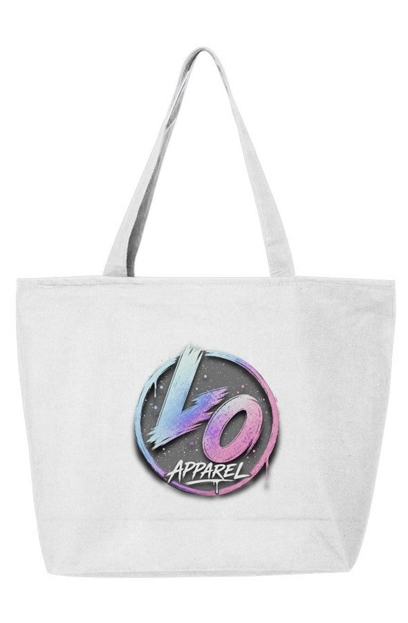 LO Pastel Logo Zippered Tote