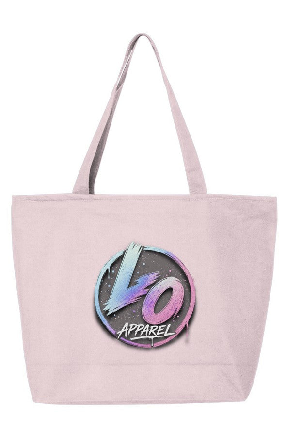 LO Pastel Logo Zippered Tote