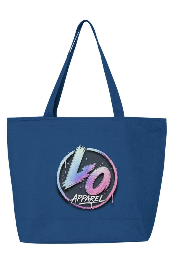 LO Pastel Logo Zippered Tote