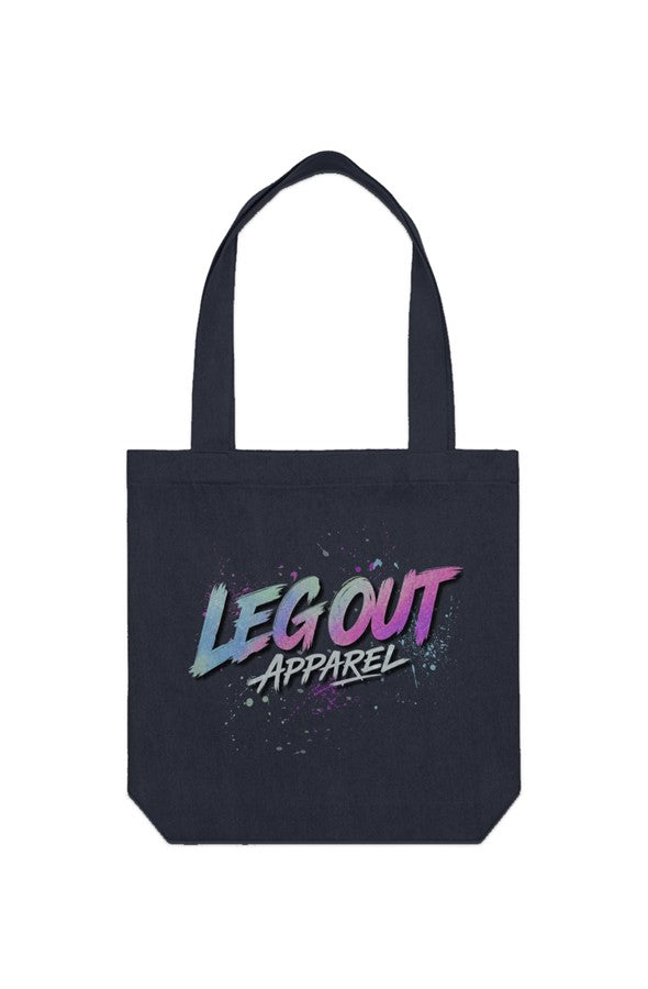 LO Pastel Spray Logo Denim Tote